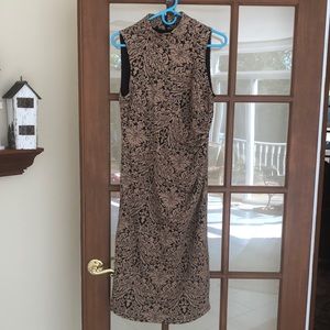 Beautiful tan and black dress